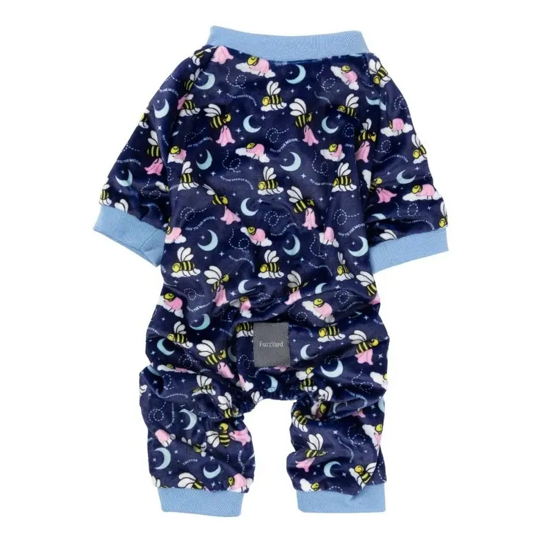 FuzzYard Dog Pajamas - Off To The Moon Blue Size 1
