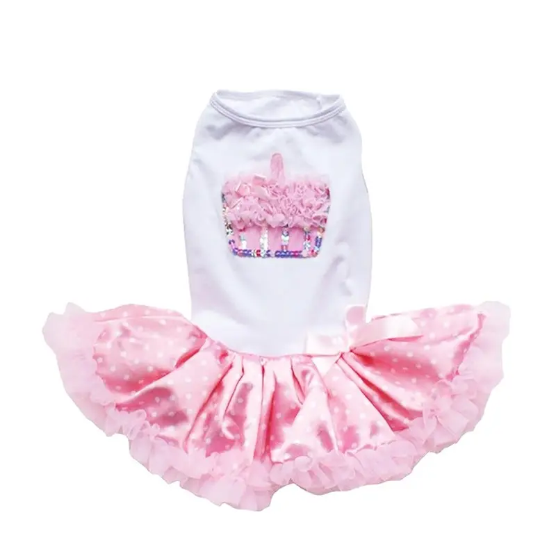 Pawpatu Cupcake Dog Dress - Light Pink X-Small