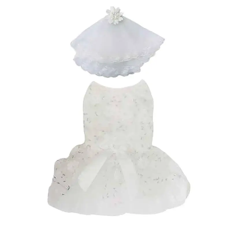 Pawpatu White Bridal Costume for Pets X-Small