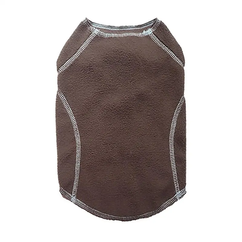 Cloak & Dawggie Stretch Fleece Dog Sweater - Brown XX-Small  - Out of Stock!