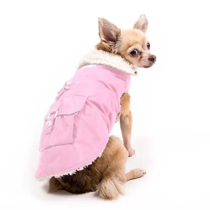 My Canine Kids Aspen Dog Parka - Pink  XX-Small