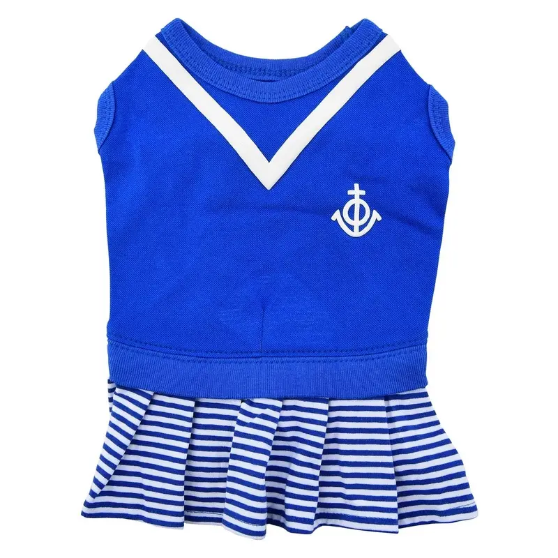 Naunet Marine Dog Dress by Puppia - Blue Medium