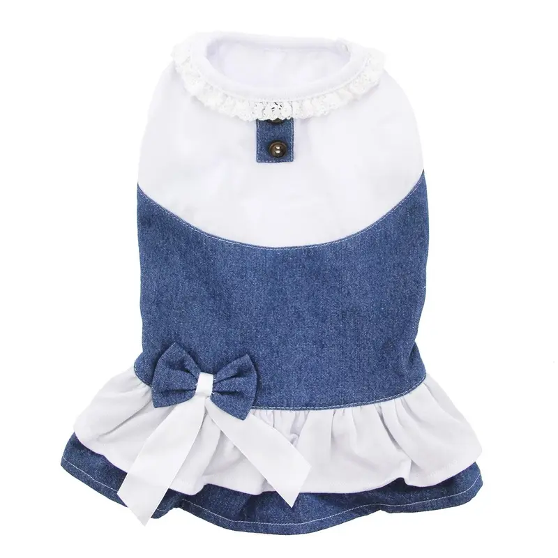 Denim Spring Dog Dress by Parisian Pet Small - Out of Stock!