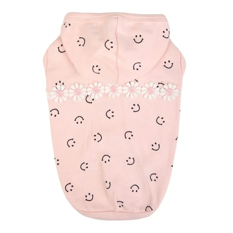 Leta Hooded Dog T-Shirt by Pinkaholic - Pink Small