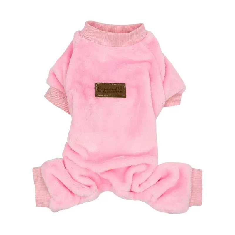 Velour Dog Pajamas by Parisian Pet - Blush Pink Large - Out of Stock!