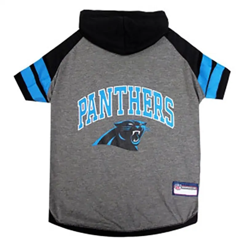 Carolina Panthers Hooded Dog T-Shirt X-Small