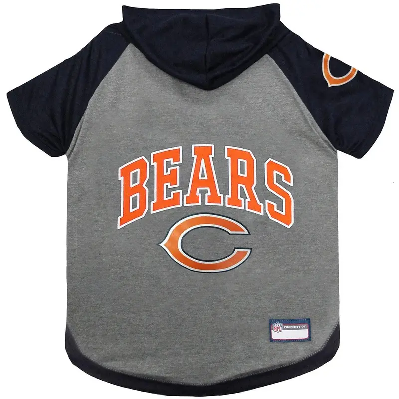 Chicago Bears Hooded Dog T-Shirt Small