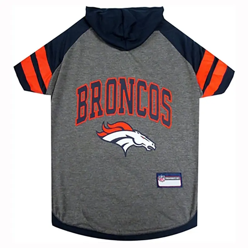 Denver Broncos Hooded Dog T-Shirt X-Small - Out of Stock!
