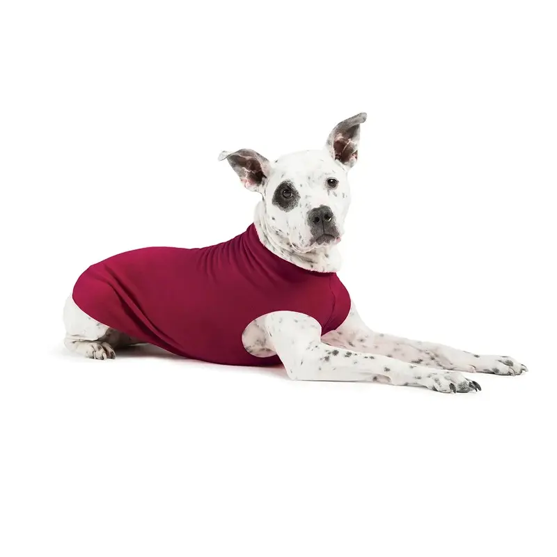 Gold Paw Fleece Dog Jacket - Garnet Size 28