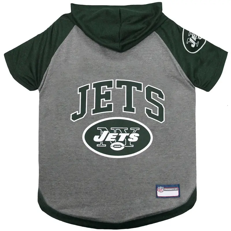 New York Jets Hooded Dog T-Shirt X-Small
