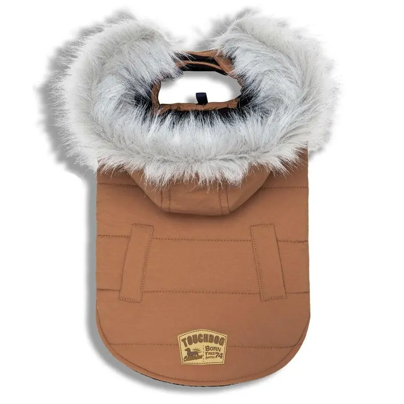 Pet Life Touchdog Eskimo-Swag Winter Dog Coat - Brown X-Small