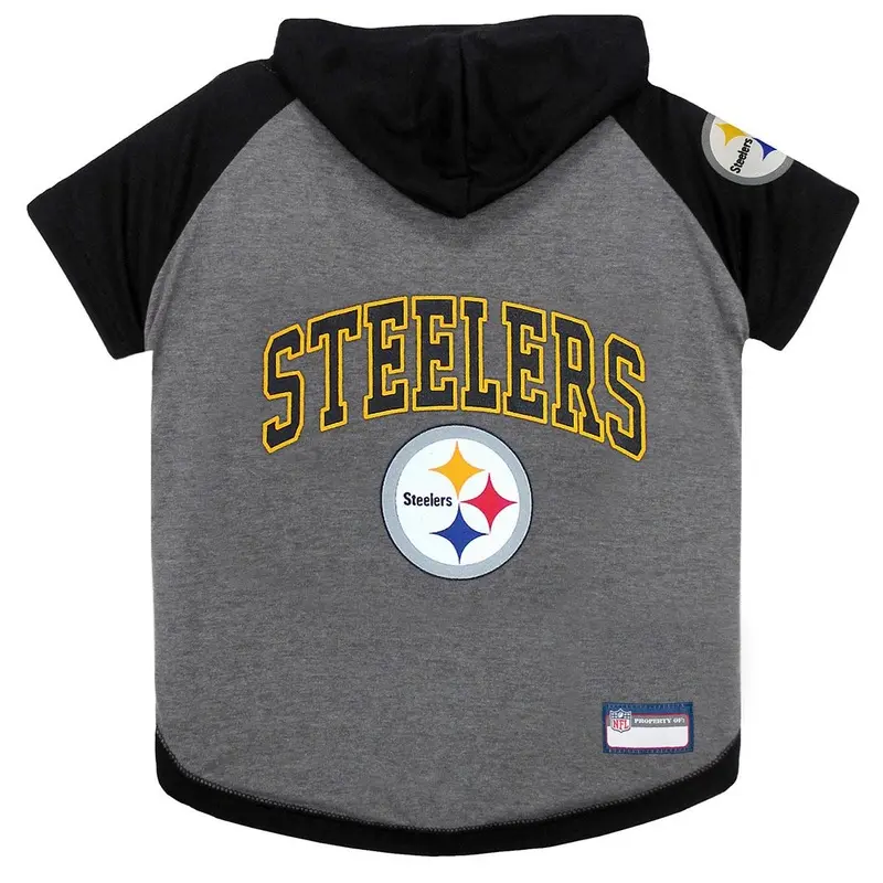 Pittsburgh Steelers Hooded Dog T-Shirt X-Small - Out of Stock!