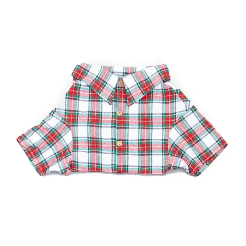 Chalet Flannel Dog Shirt by Dog Threads Small
