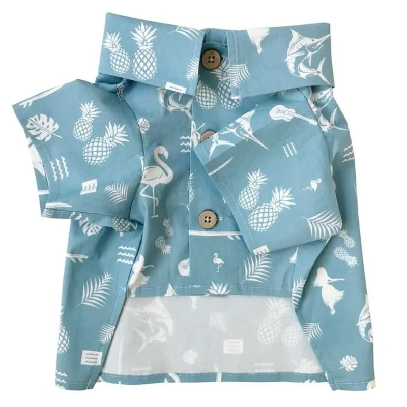 Dog Threads Tiki Time BBQ Dog Shirt Medium