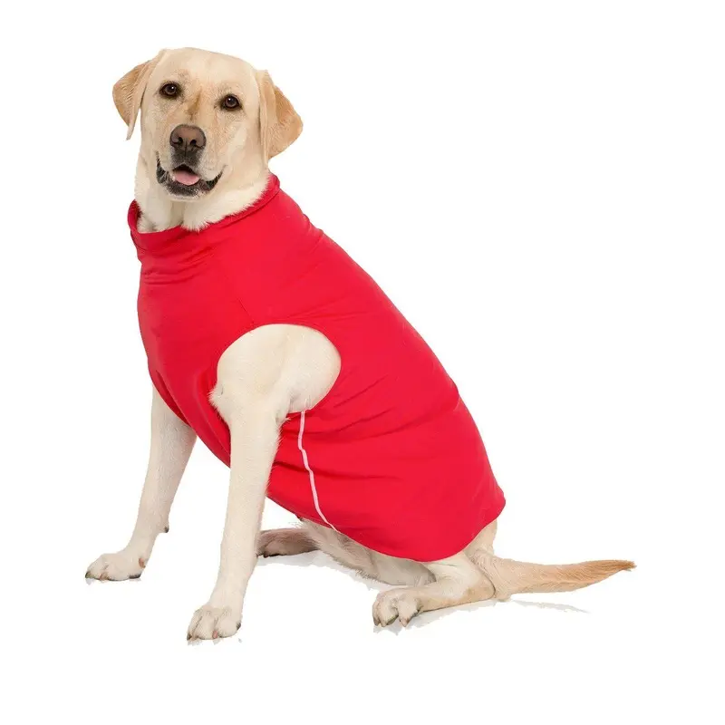 Playa Pup Sun Protection Dog Tank - Carminio Red Small