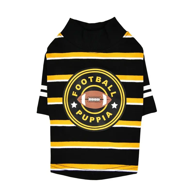 Touchdown Dog Shirt by Puppia - Black Small