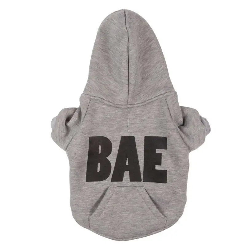 Bae Thermal Lined Dog Hoodie by fabdog - Gray Size 14