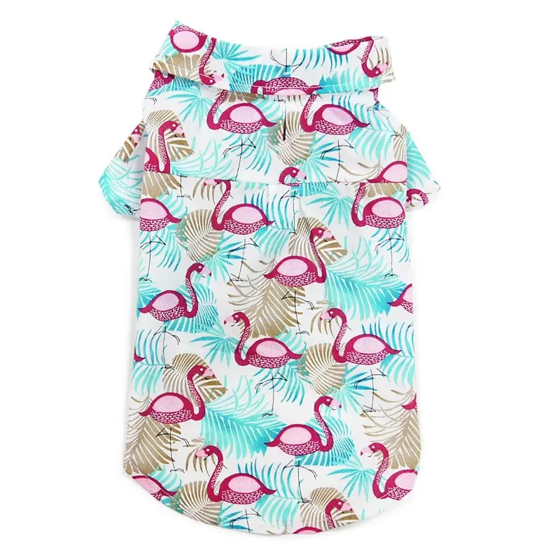 Flamingo Island Dog Shirt by Dogo X-Small
