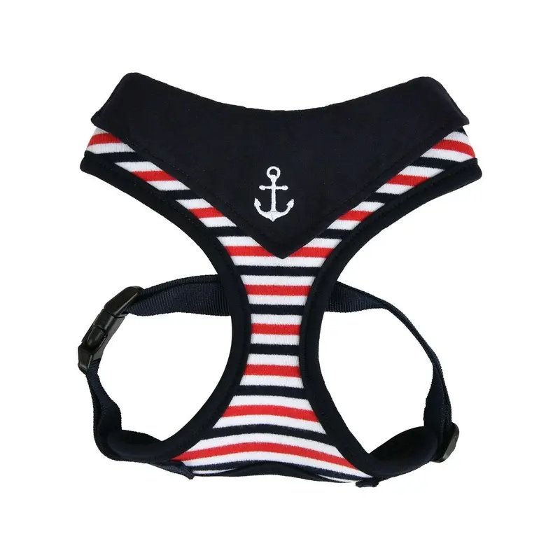 Seaman Adjustable Dog Harness by Puppia - Navy Large