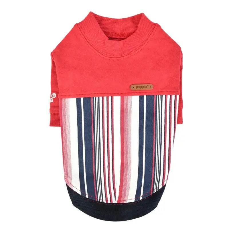 Caiden Dog Shirt by Puppia - Wine Small