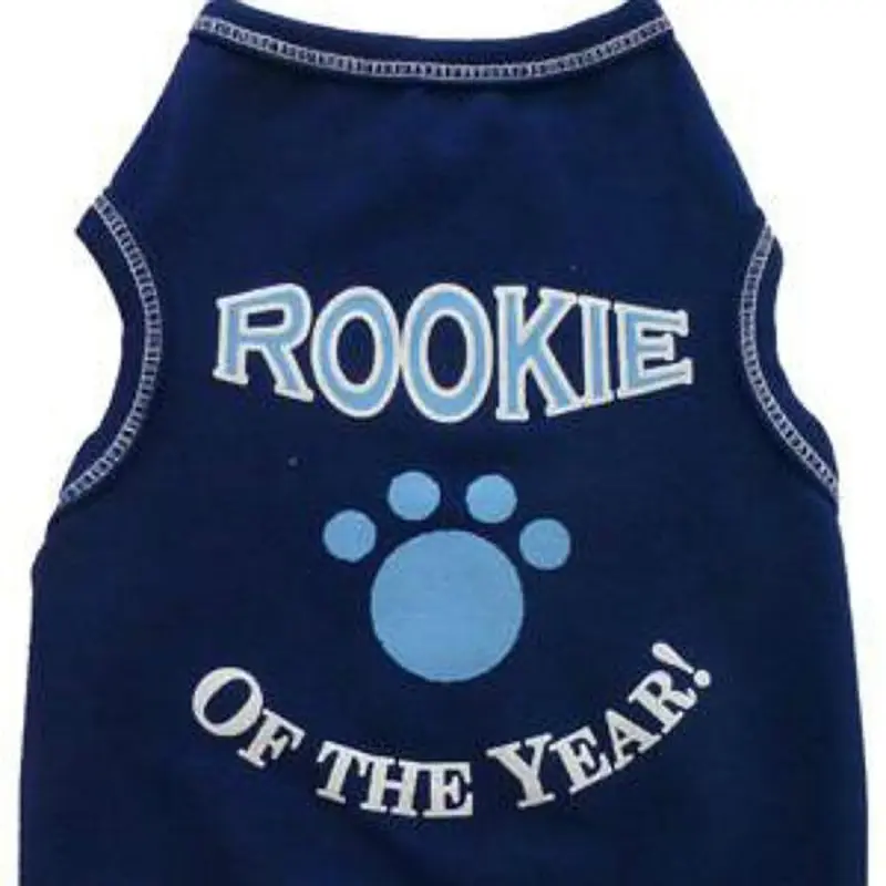 I See Spot Rookie Of The Year Dog Tank - Navy Large