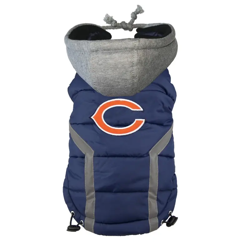 Little Earth Chicago Bears Dog Puffer Vest Small
