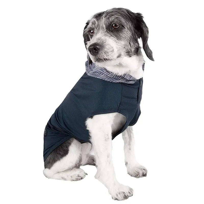 Pet Life ACTIVE Pull-Rover Performance Sleeveless Dog Hoodie - Dark Teal X-Small