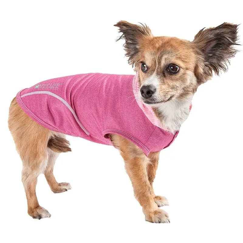 Pet Life ACTIVE Pull-Rover Performance Sleeveless Dog Hoodie - Pink Large