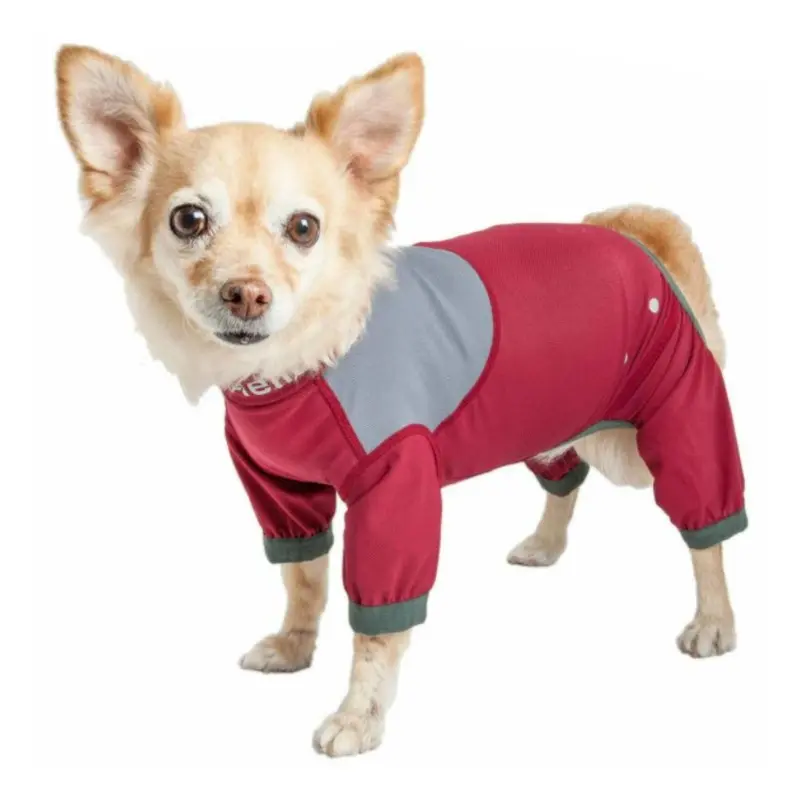 Pet Life Helios Tail Runner Lightweight Dog Tracksuit - Red Large
