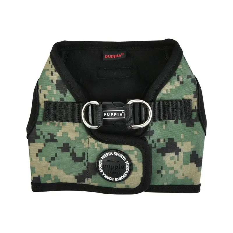 Sentinel Vest Dog Harness by Puppia - Khaki Camo Medium