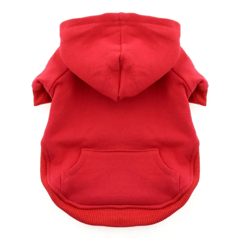 Flex-Fit Dog Hoodie by Doggie Design - Red X-Small