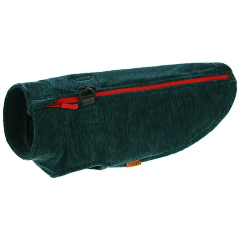 Gooby Zip Up Fleece Dog Vest - Turquoise Wash X-Small - Out of Stock!