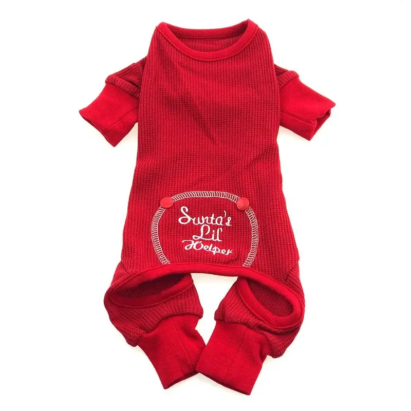 Santa's Lil Helper Dog Pajamas by Doggie Design X-Small - Out of Stock!