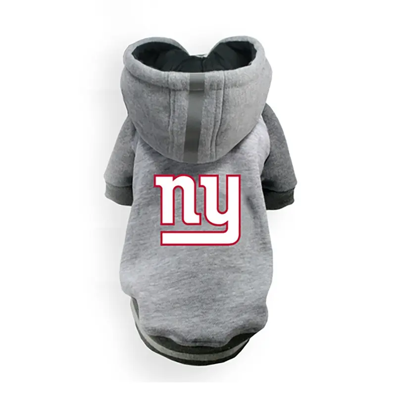 Little Earth New York Giants NFL Dog Hoodie - Gray Large