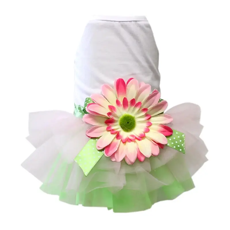 Parisian Pet Sunflower Dog Dress - Green Small - Out of Stock!