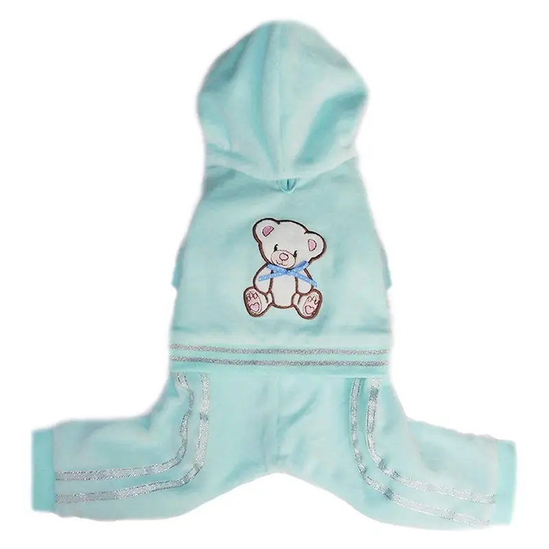 Pooch Outfitters Teddy Dog Jumper - Blue XX-Small