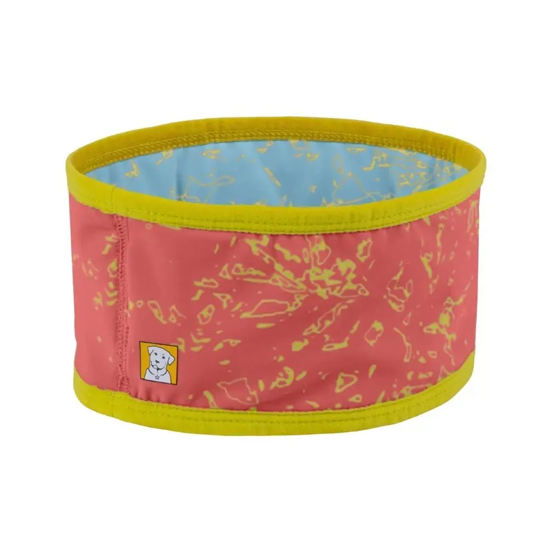 RuffWear Swamp Cooler Dog Neck Gaiter - Salmon Pink/Blue Mist XX-Small 11-12"