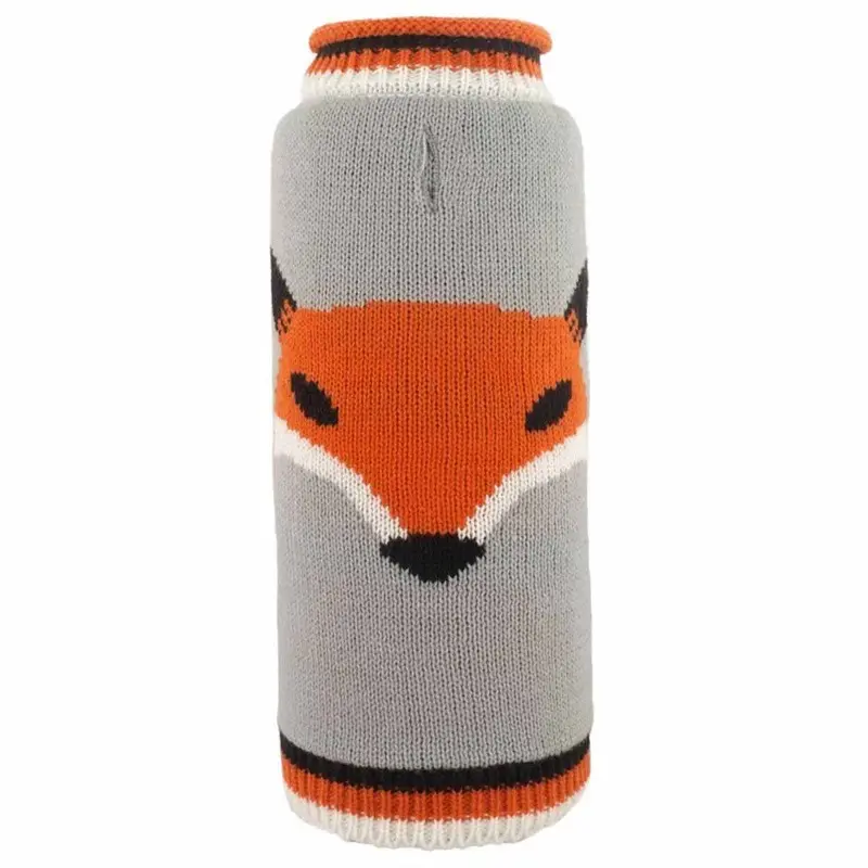 Worthy Dog Foxy Dog Sweater - Gray XX-Small