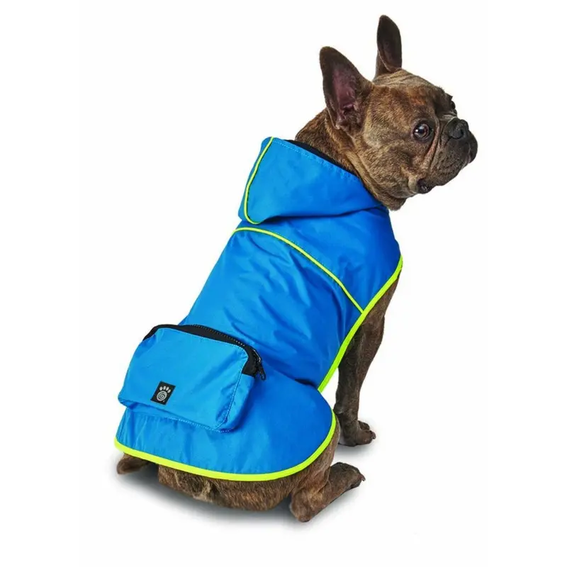 Petrageous Banff Packable Rain Dog Jacket - Teal Small