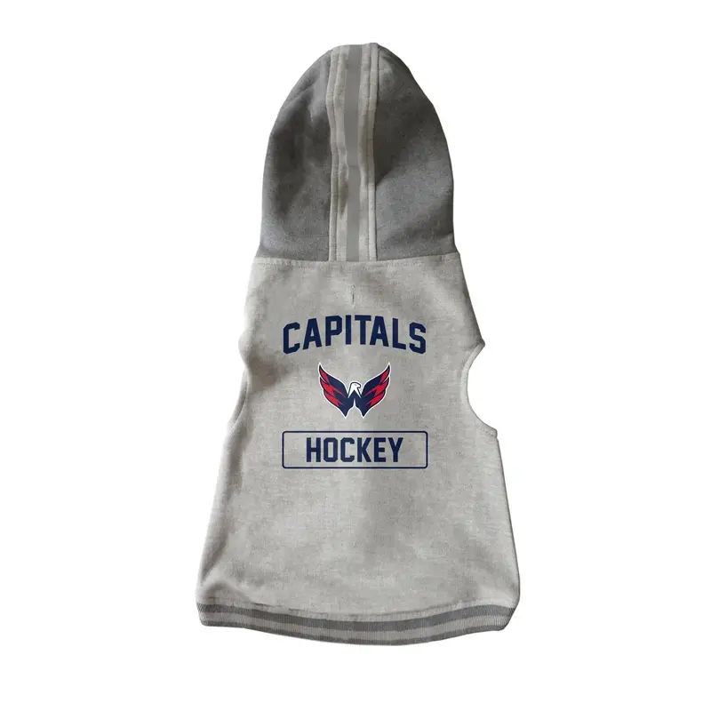 Washington Capitals Crewneck Dog Hoodie - Gray Medium