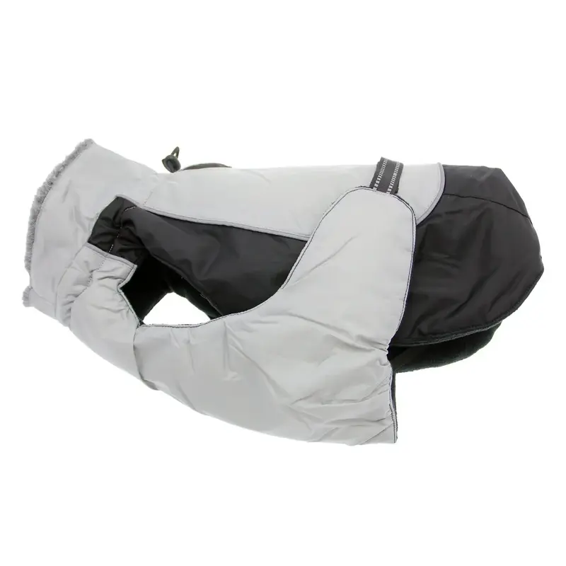 Alpine All-Weather Dog Coat by Doggie Design - Black and Gray X-Small