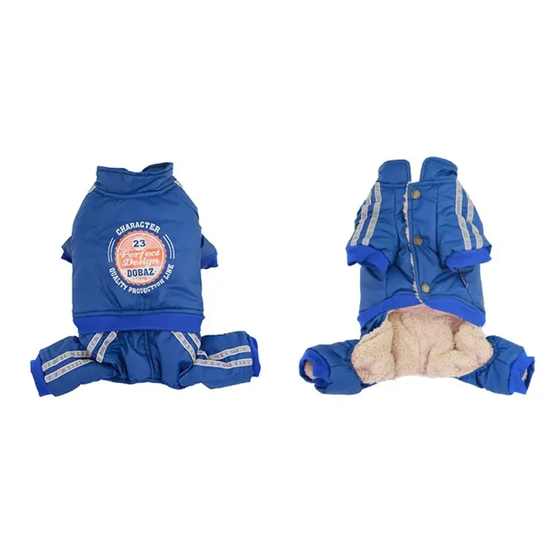 Dobaz Bomber Dog Jumpsuit - Blue X-Large