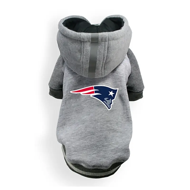 Little Earth New England Patriots NFL Dog Hoodie - Gray Small - Out of Stock!