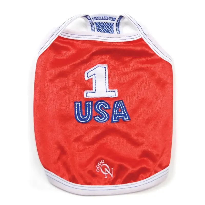 Oscar Newman USA Cool Dog Tank - Red X-Small