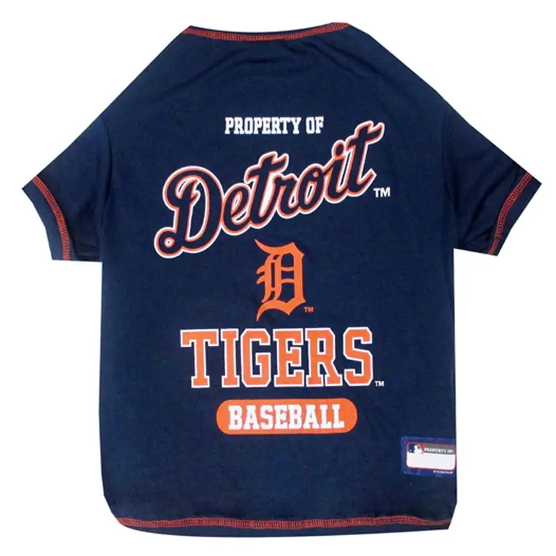 Detroit Tigers Dog T-Shirt - Navy Blue X-Small - Out of Stock!