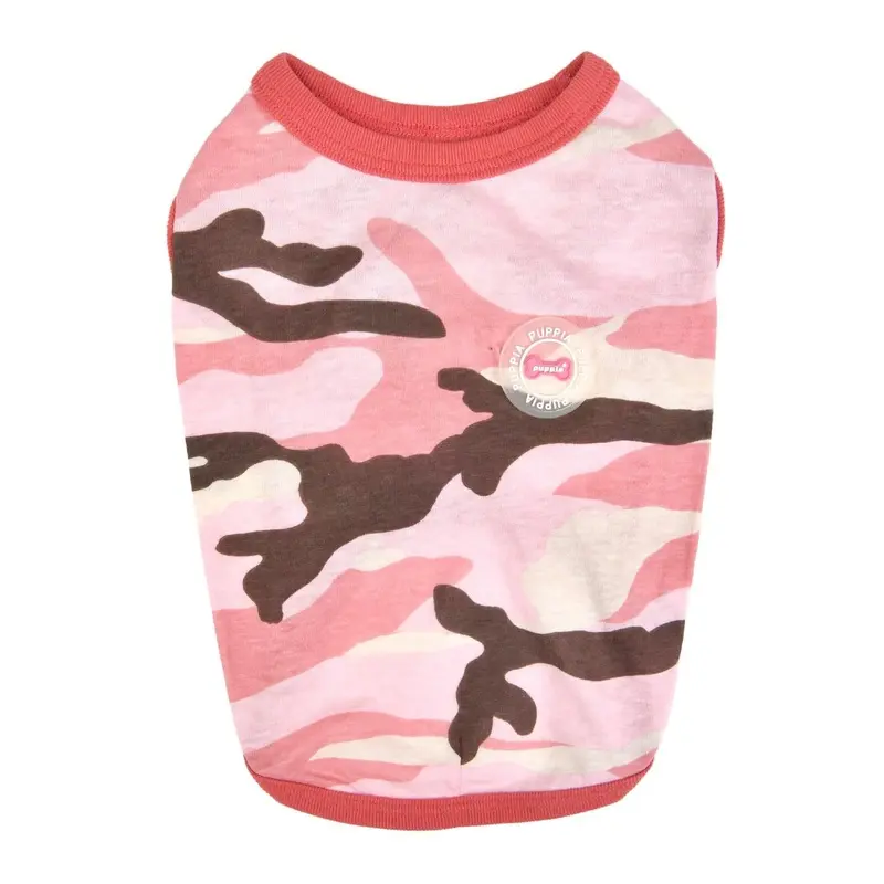 Lance Dog Shirt by Puppia - Pink Camo Medium
