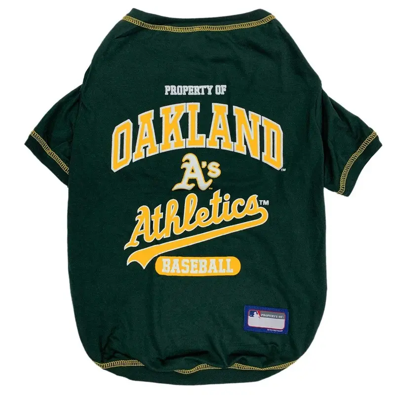 Oakland Athletics Dog T-Shirt - Green X-Small - Out of Stock!