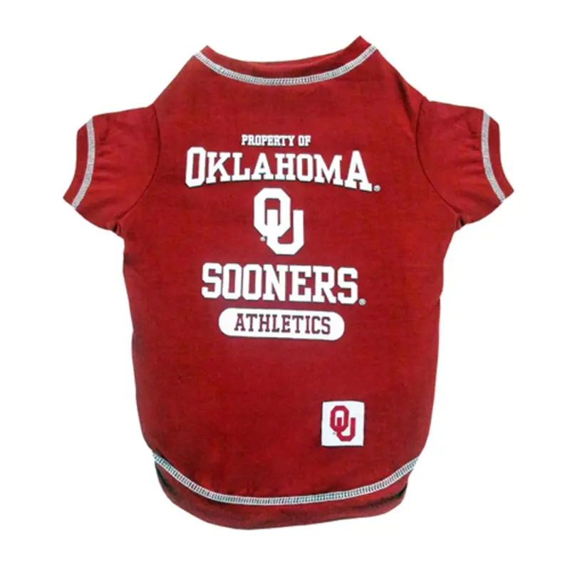 Oklahoma Sooners Athletics Dog T-Shirt X-Small