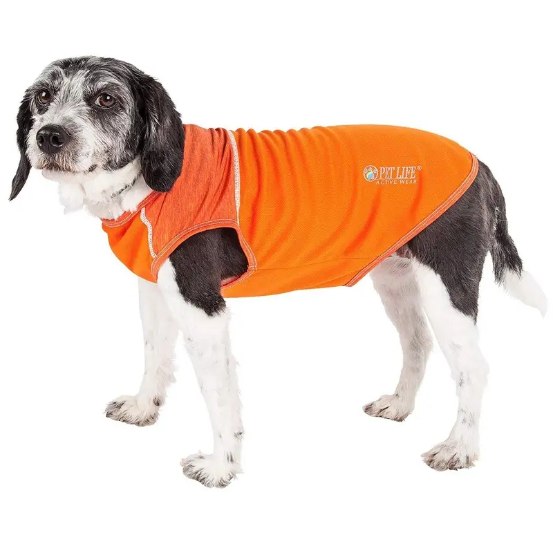 Pet Life ACTIVE Aero-Pawlse Performance Dog Tank Top - Orange X-Large