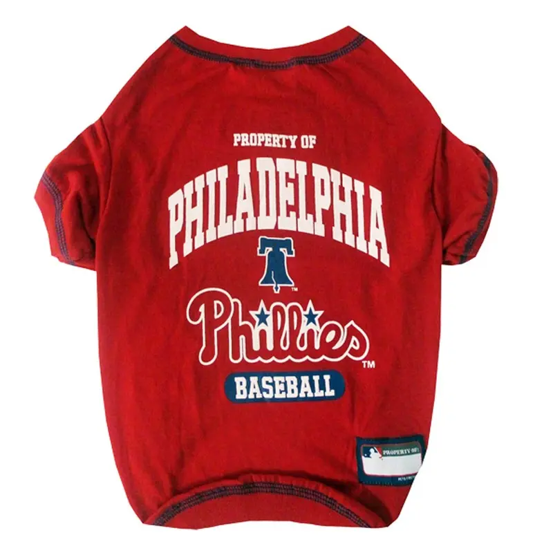 Philadelphia Phillies Dog T-Shirt - Red X-Small